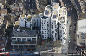 Clapham Library London from the air