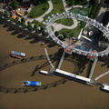 the London Eye from the air