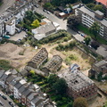 Porteus Place, Macaulay Walk, Clapham Old Town , London from the air