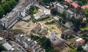 Porteus Place, Macaulay Walk, Clapham Old Town , London from the air
