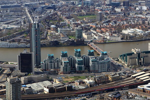 St George Wharf  from the air