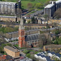  St John the Divine, Kennington, Anglican church Kennington London from the air