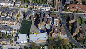 Van Gogh Primary School Lambeth from the air