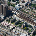 London Waterloo East railway station from the air