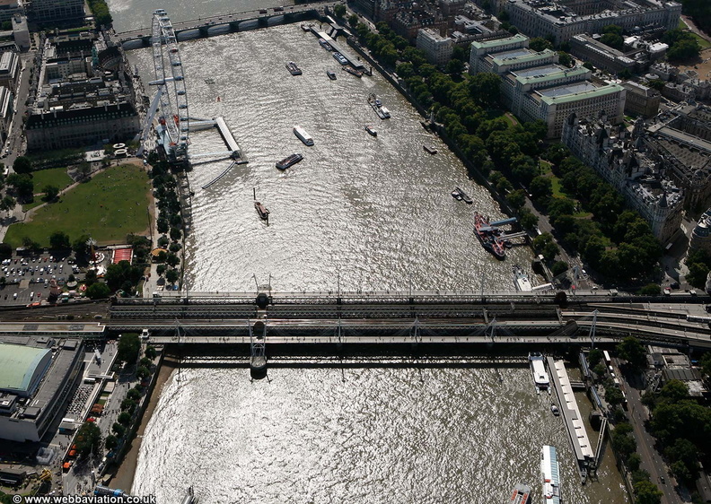 Westminister Bridge from the air