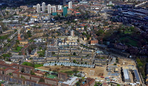  Myatts Field North estate, now the Oval Quarter, Fairbairn Green London   from the air