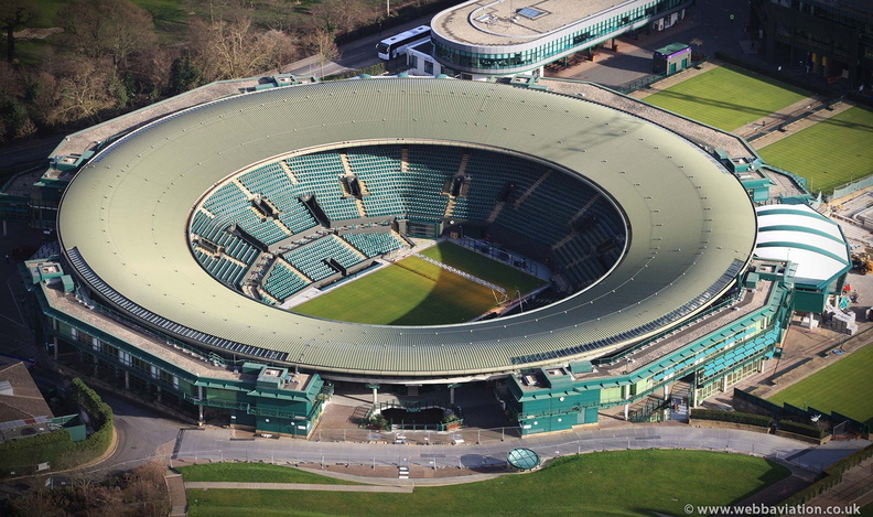 No. 1 Court Wimbledon from the air