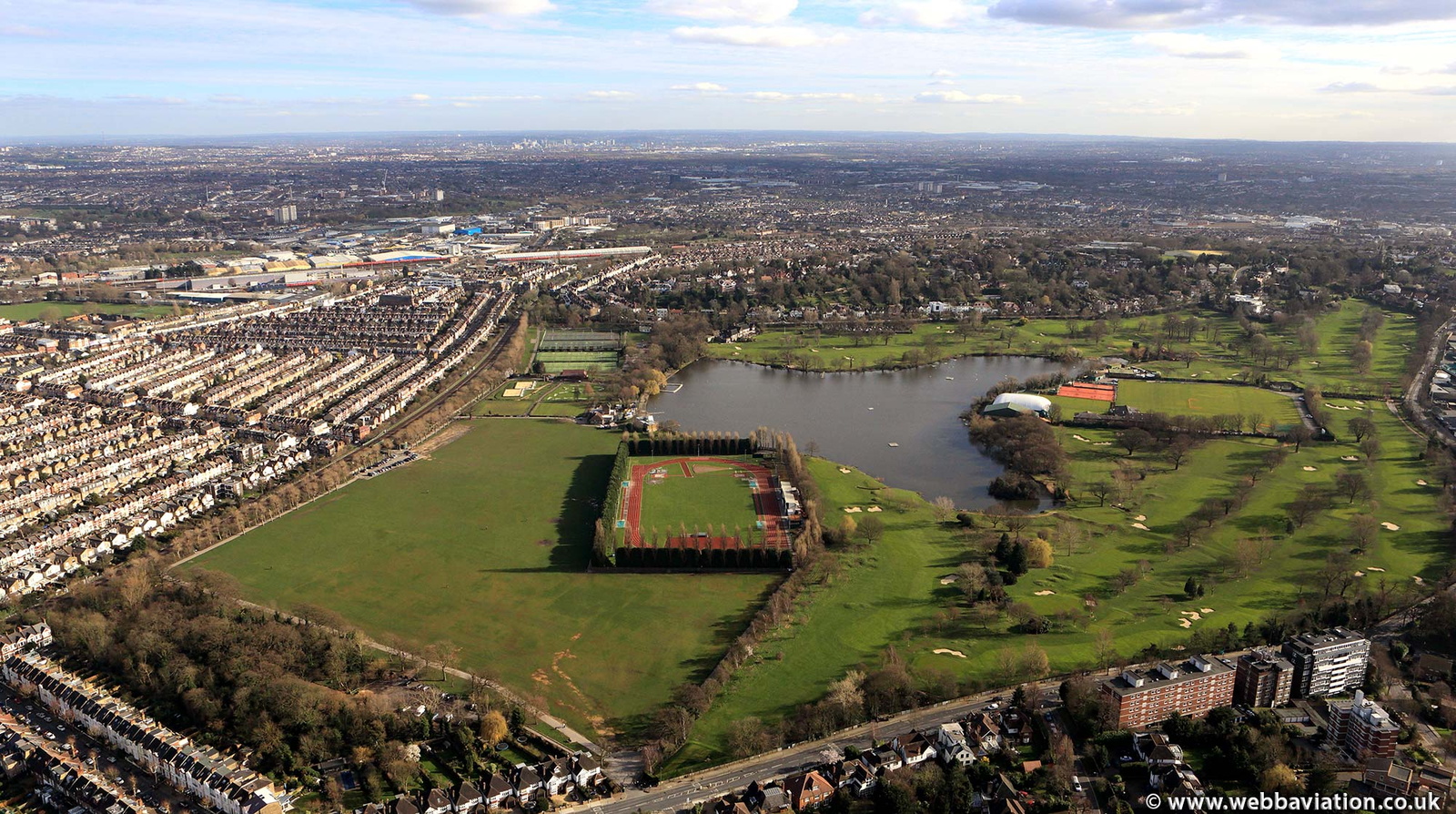Wimbledon Park from the air