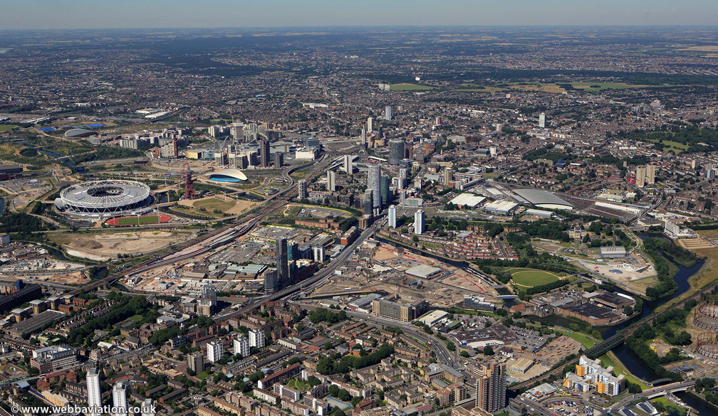 Stratford  , London from the air