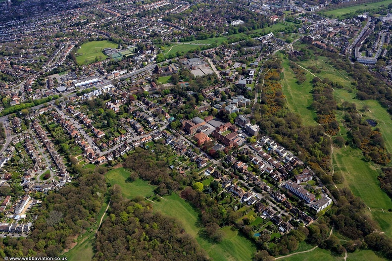  Mornington Rd, Woodford Green, London  from the air