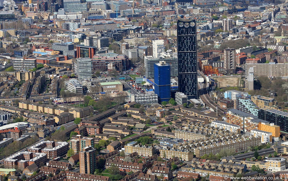 the Elephant & Castle London SE1  from the air