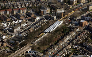 Nunhead railway station in  London  from the air