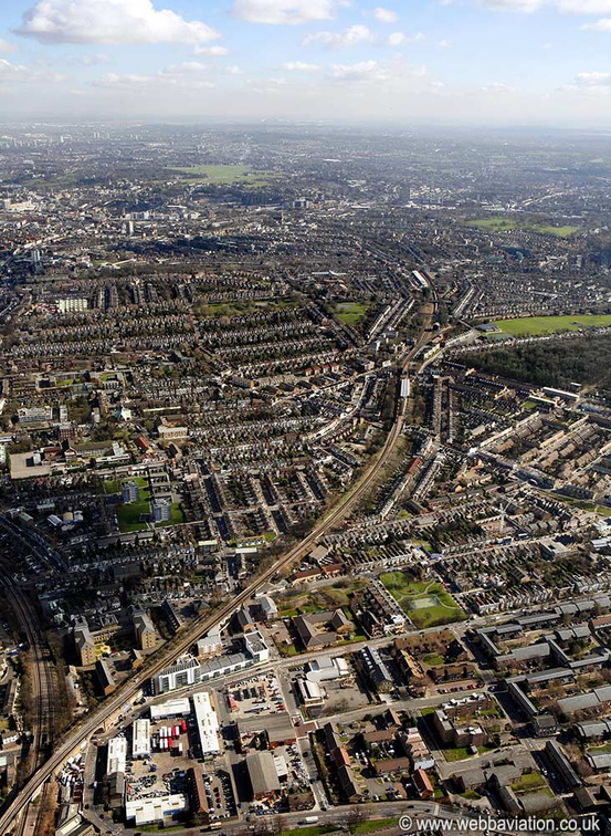 Peckham London  from the air
