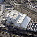  SELCHP South East London Combined Heat and PowerStation incineration plant in South Bermondsey Southwark London from the air