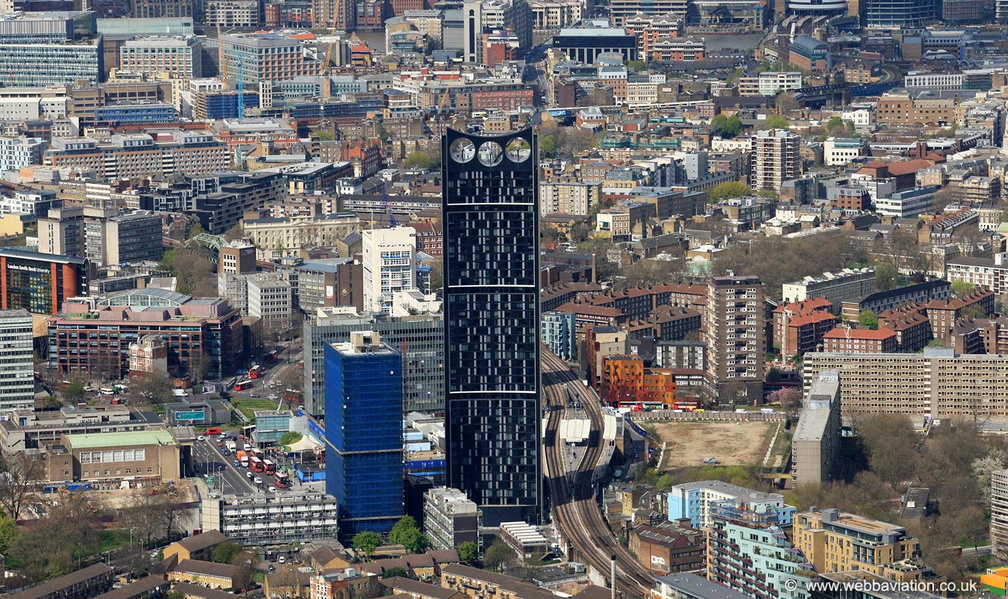 Strata SE1  Elephant & Castle London SE1 from the air