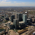 Canary Wharf  London Docklands  from the air