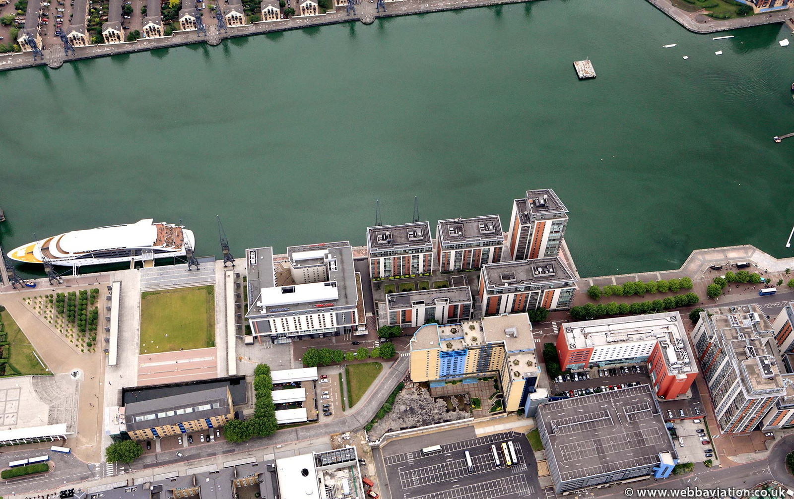 Royal Victoria Dock from the air