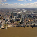Canary Wharf  London Docklands  from the air