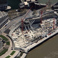 foundations of Riverside South, Canary Wharf   from the air