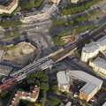 Westferry DLR station London from the air