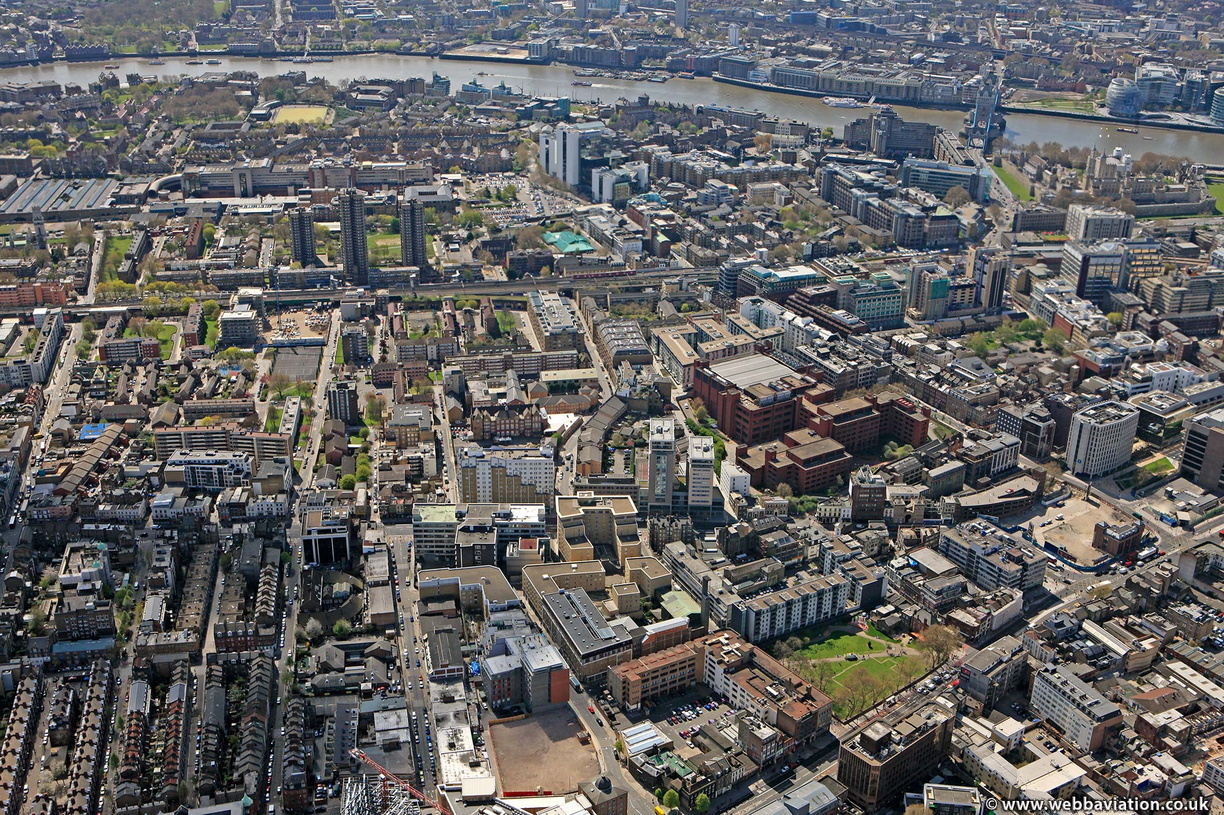 Whitechapel London from the air