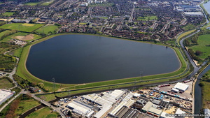 Banbury Reservoir aerial photo  