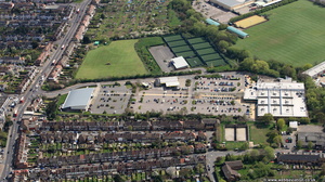 Morrisons Supermarket  from the air