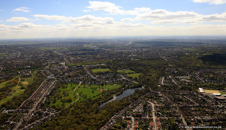 Highams Park Waltham Forest aerial photo  