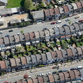 terraced houses Walthamstow from the air