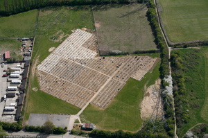 Waltham Forest Muslim Cemetery  from the air