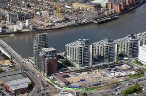 Spinnaker House, Ascensis Tower and Baltimore House  Wandsworth from the air