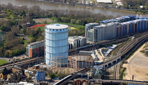 Wandsworth Holder Station  from the air