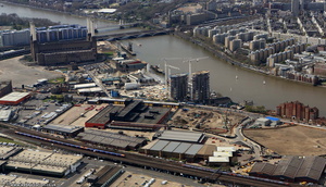Nine Elms area Wandsworth from the air