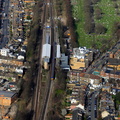 Earlsfield railway station Wandsworth   from the air