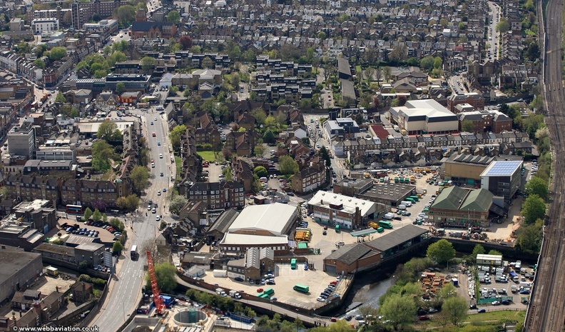 Frogmore London Wandsworth SW18 1HF from the air