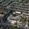 John Burns Primary School, Wandsworth  from the air