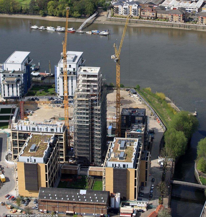 Wandsworth Riverside Development  from the air
