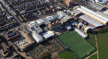 Southfields Academy  Wandsworth from the air