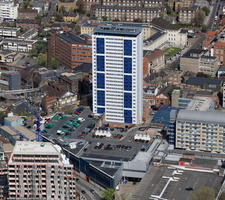 Sudbury House, Wandsworth  from the air