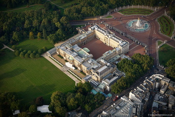 Buckingham Palace Westminster London England UK aerial photograph