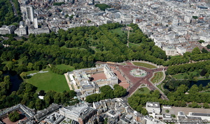 Buckingham Palace London aerial photo  