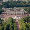 Buckingham Palace London England  from the air