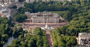 Buckingham Palace London England  from the air