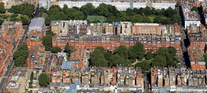 Cadogan Square Knightsbridge from the air