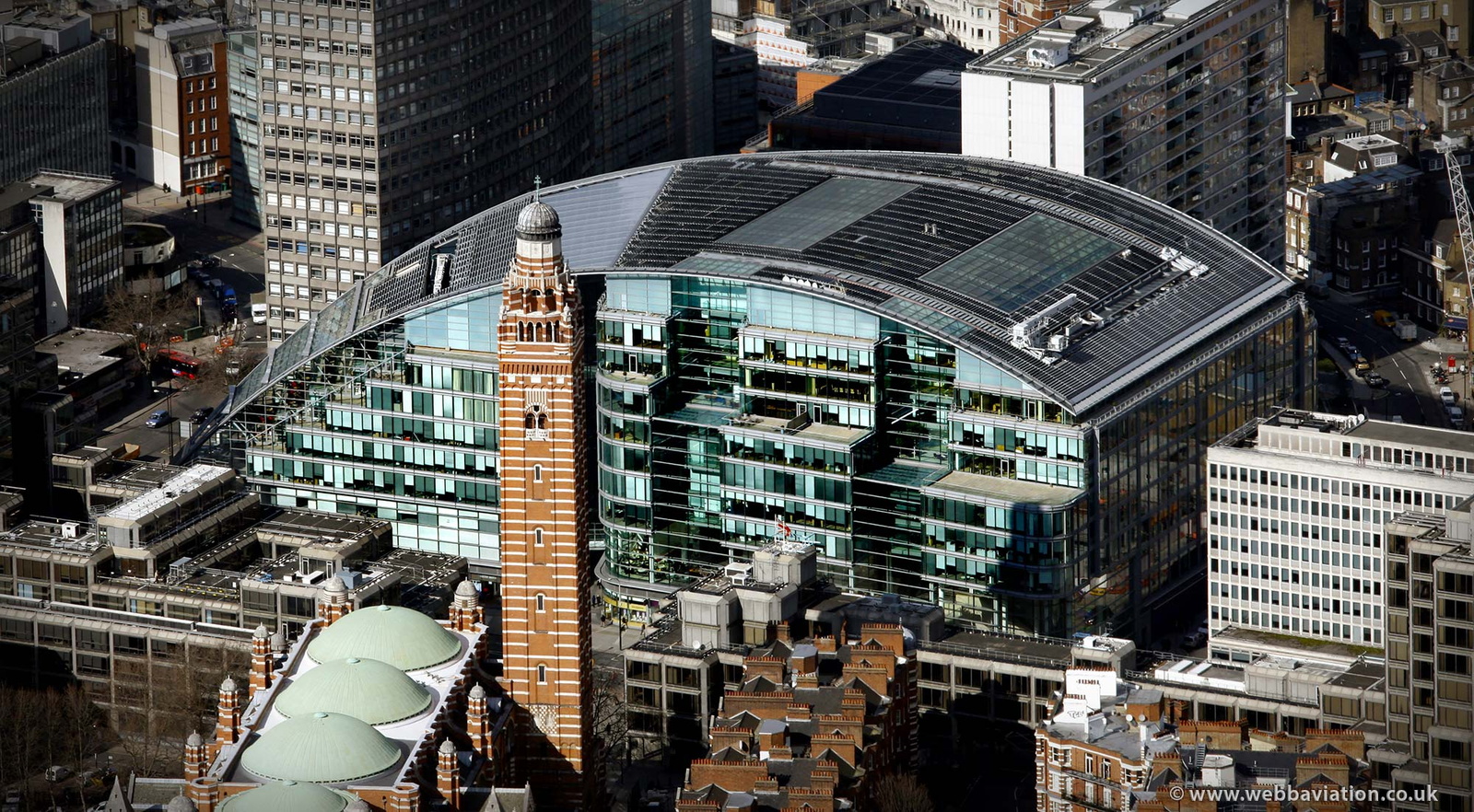 Cardinal Place London aerial photo  