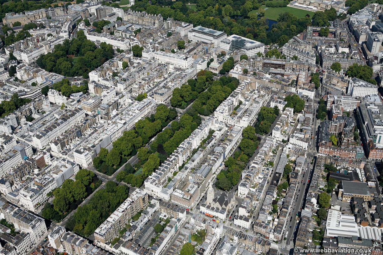  Eaton Square Belgravia London aerial photo  