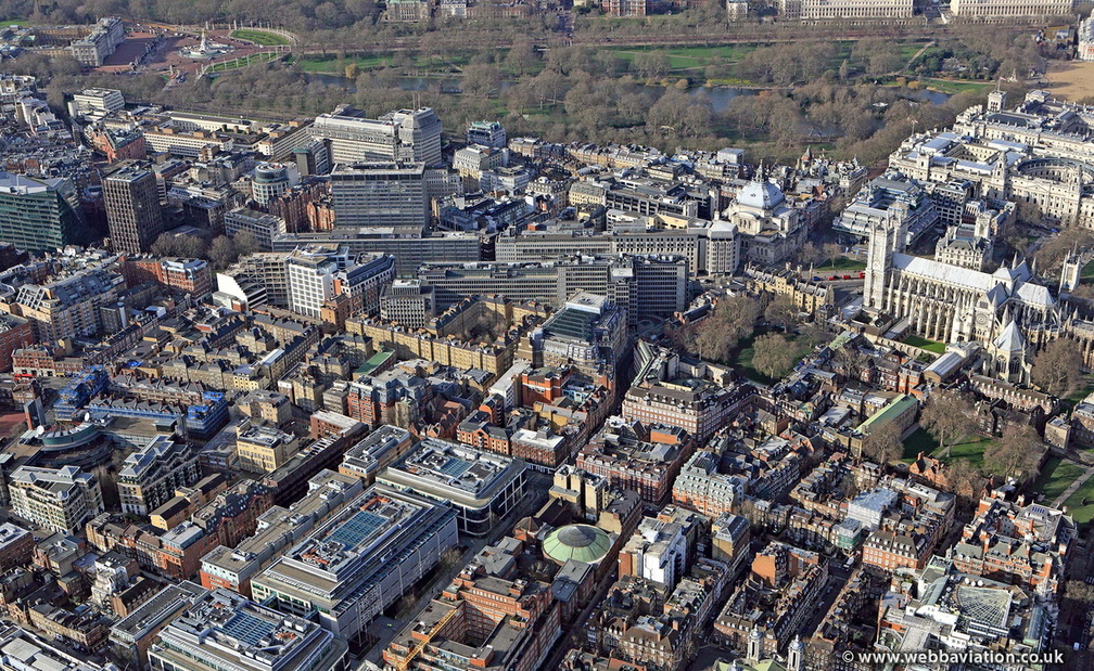 Great Peter St Westminster London aerial photo  