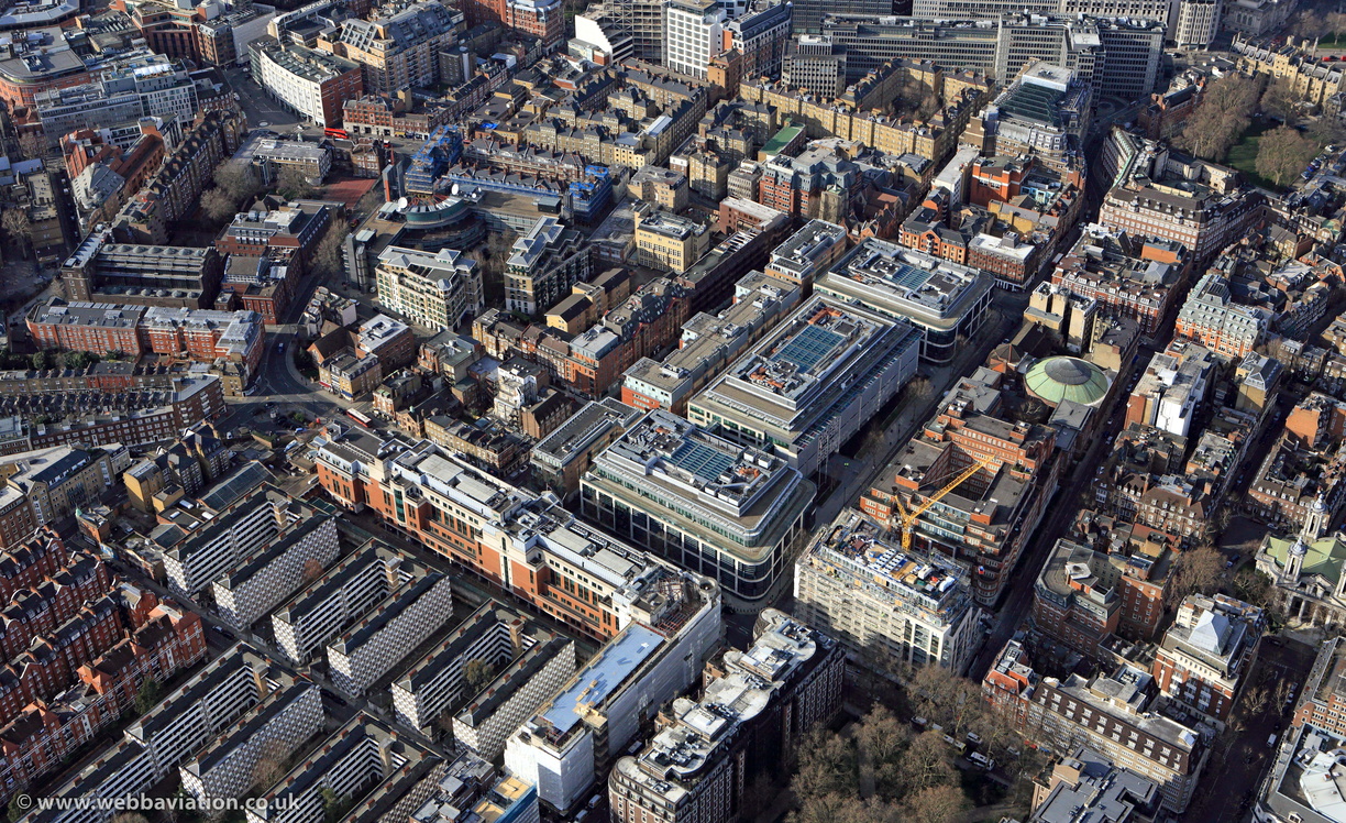 Marsham Street Westminster aerial photo  
