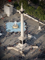 Nelson's Column Trafalgar Square aerial photo  