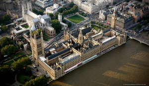 Houses of Parliament aerial photo  